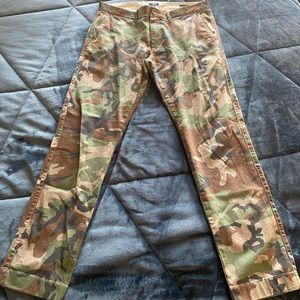 Used J. Crew Slim Fit Camo Pants Size 32x32